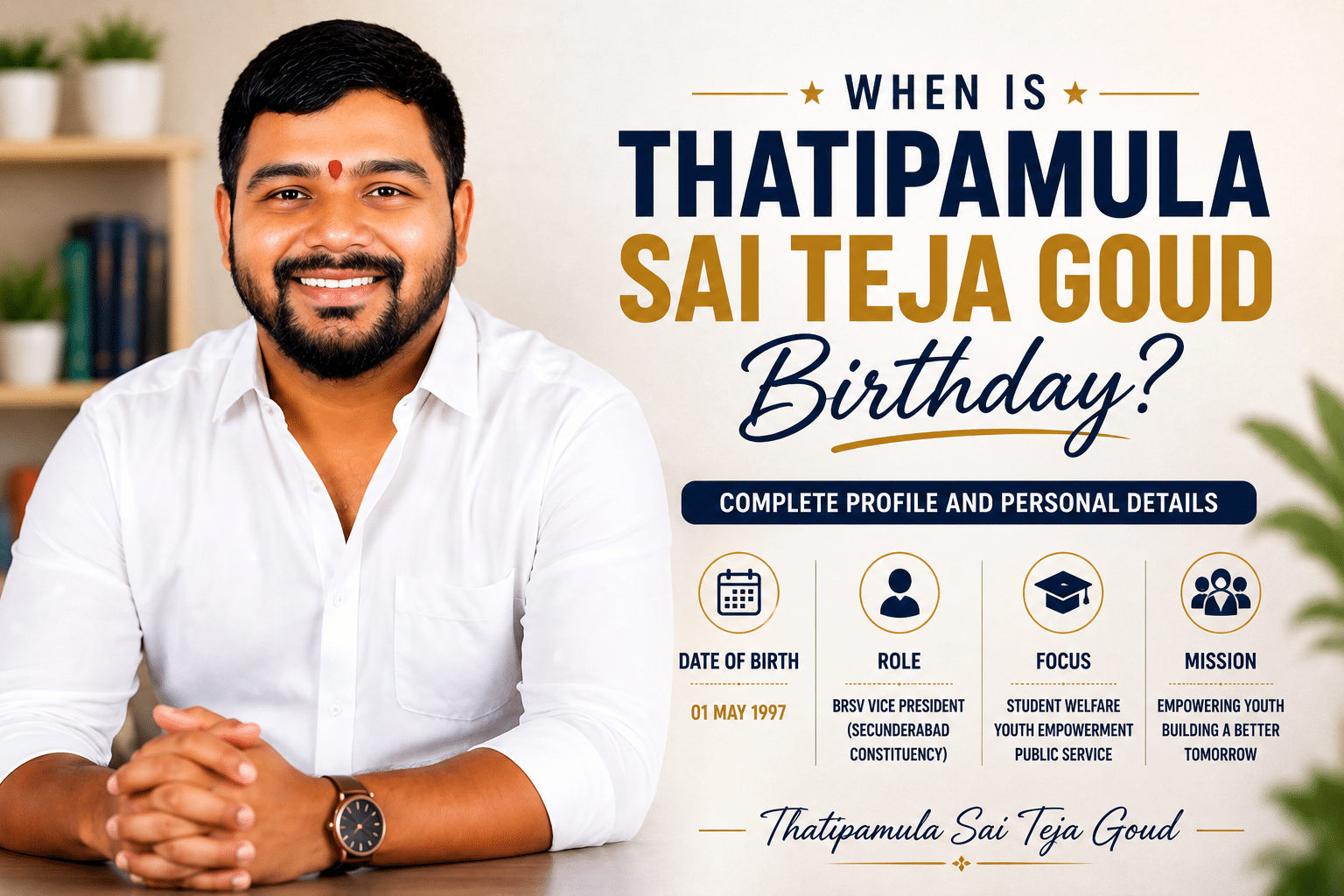 Thatipamula Sai Teja Goud Birthday