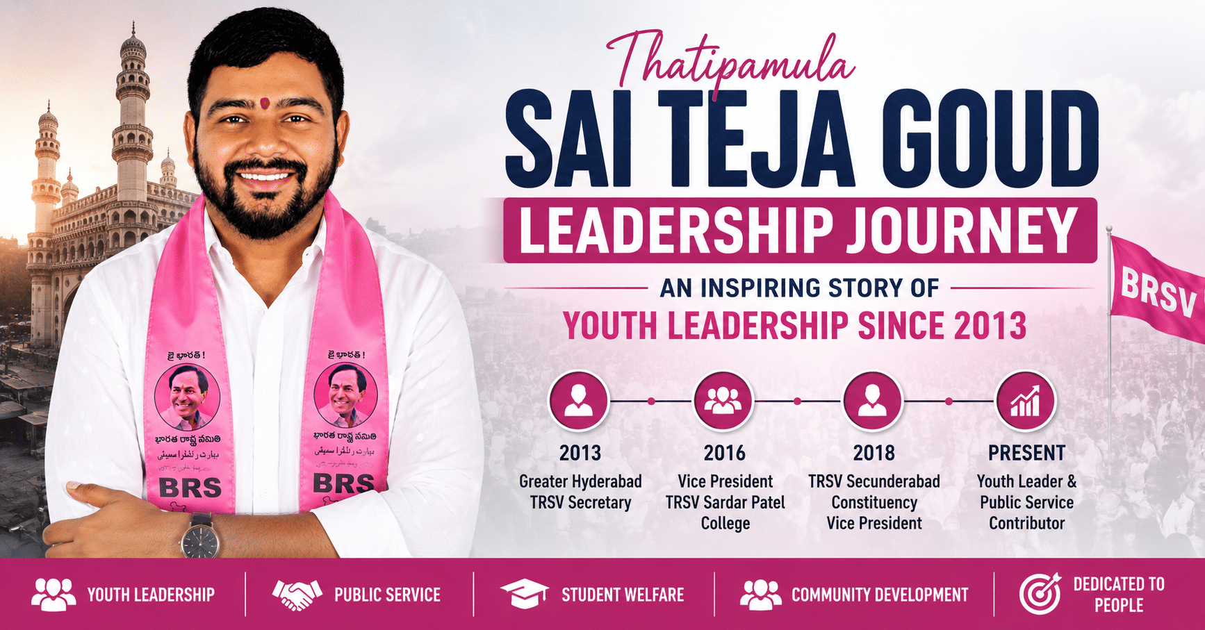 Thatipamula Sai Teja Goud Leadership Journey An Inspiring Story of Youth Leadership Since 2013